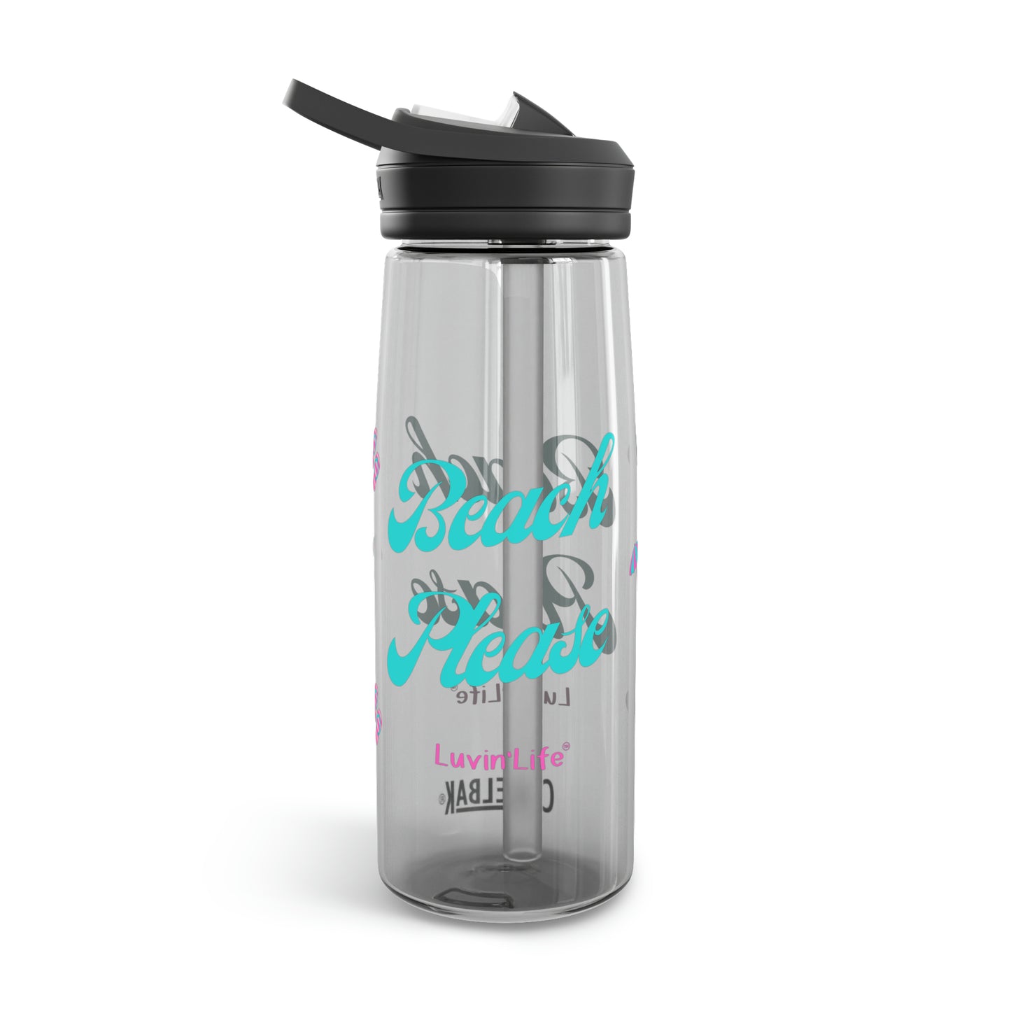 BEACH PLEASE - Teal font - CamelBak Eddy®  Water Bottle, 20oz\25oz