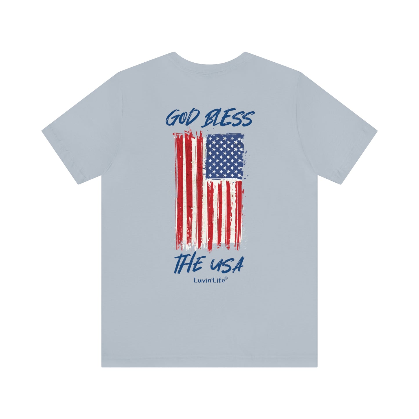 GOD BLESS THE USA - Bella+Canvas - Unisex Jersey Short Sleeve Tee