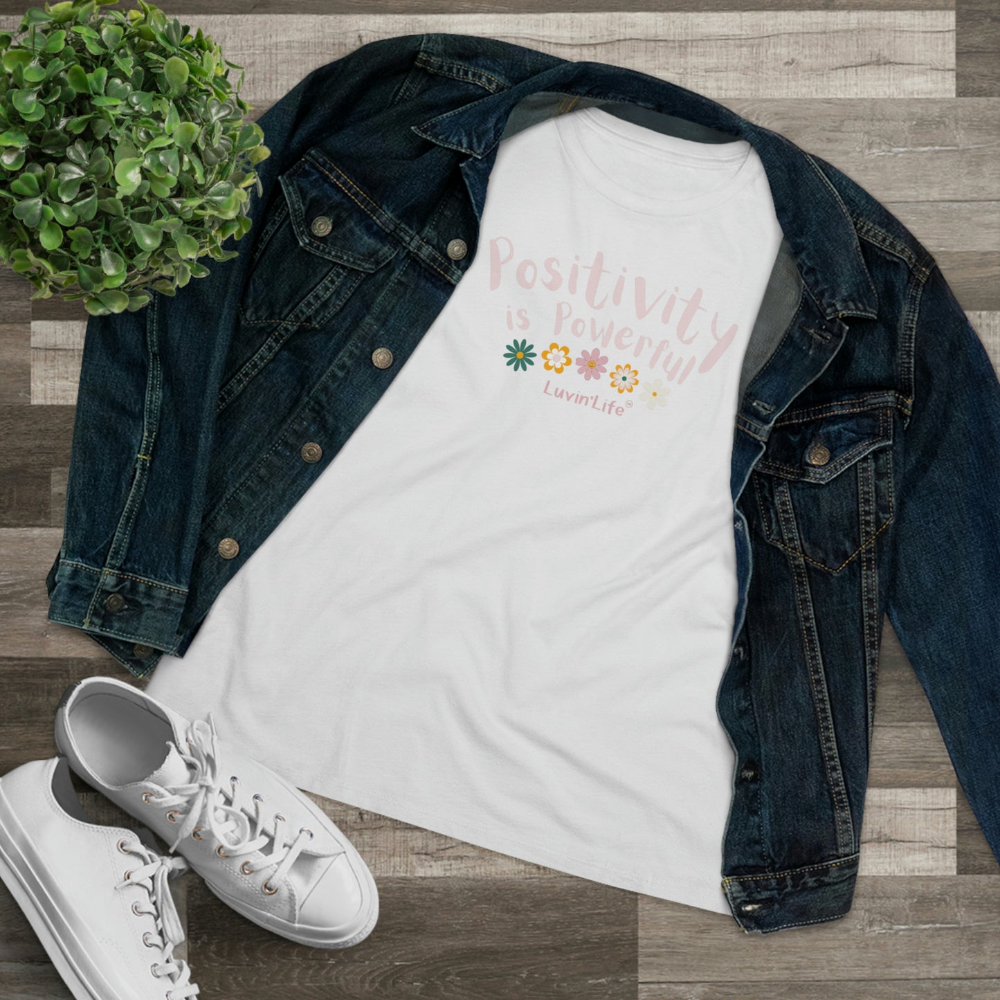 POSITIVITY IS POWERFUL - Bella+Canvas - Women's Premium Tee