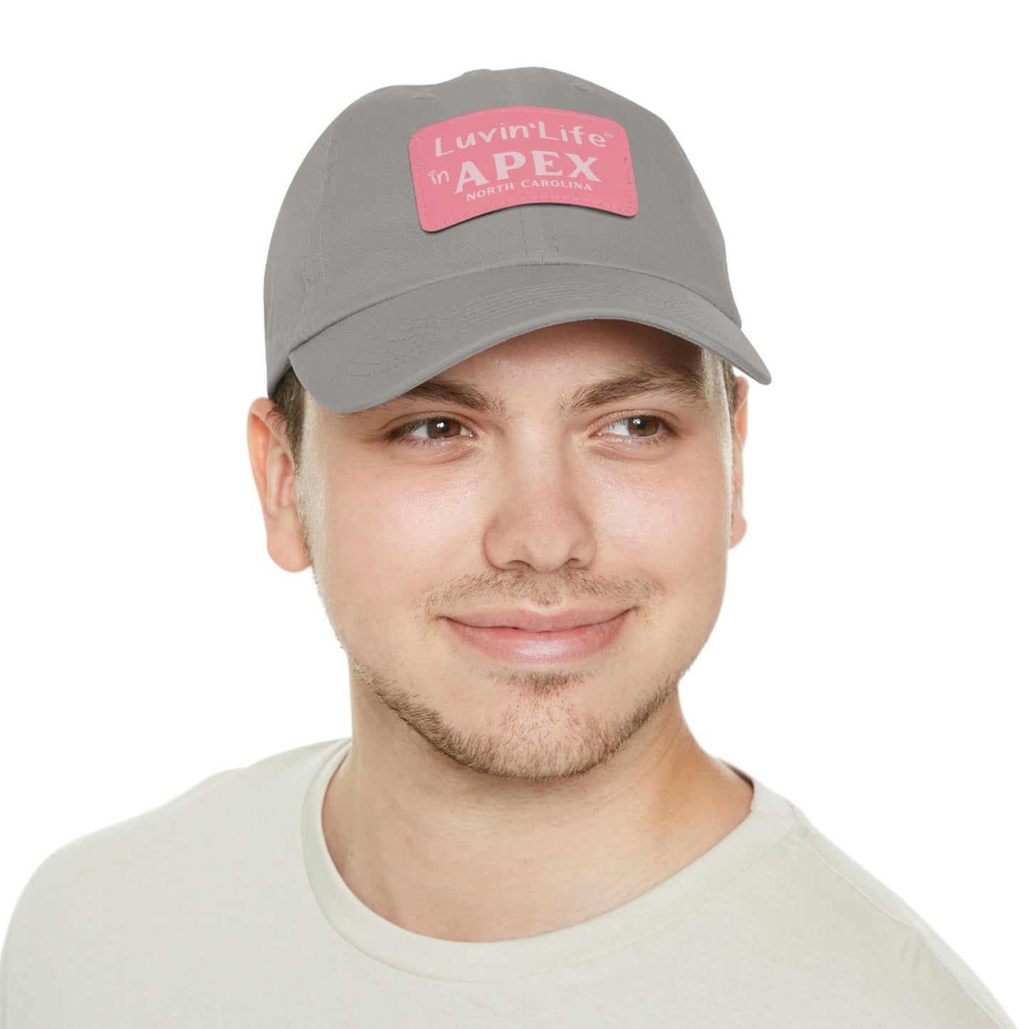 LUVIN'LIFE IN APEX - Dad Hat with Leather Patch (Rectangle)