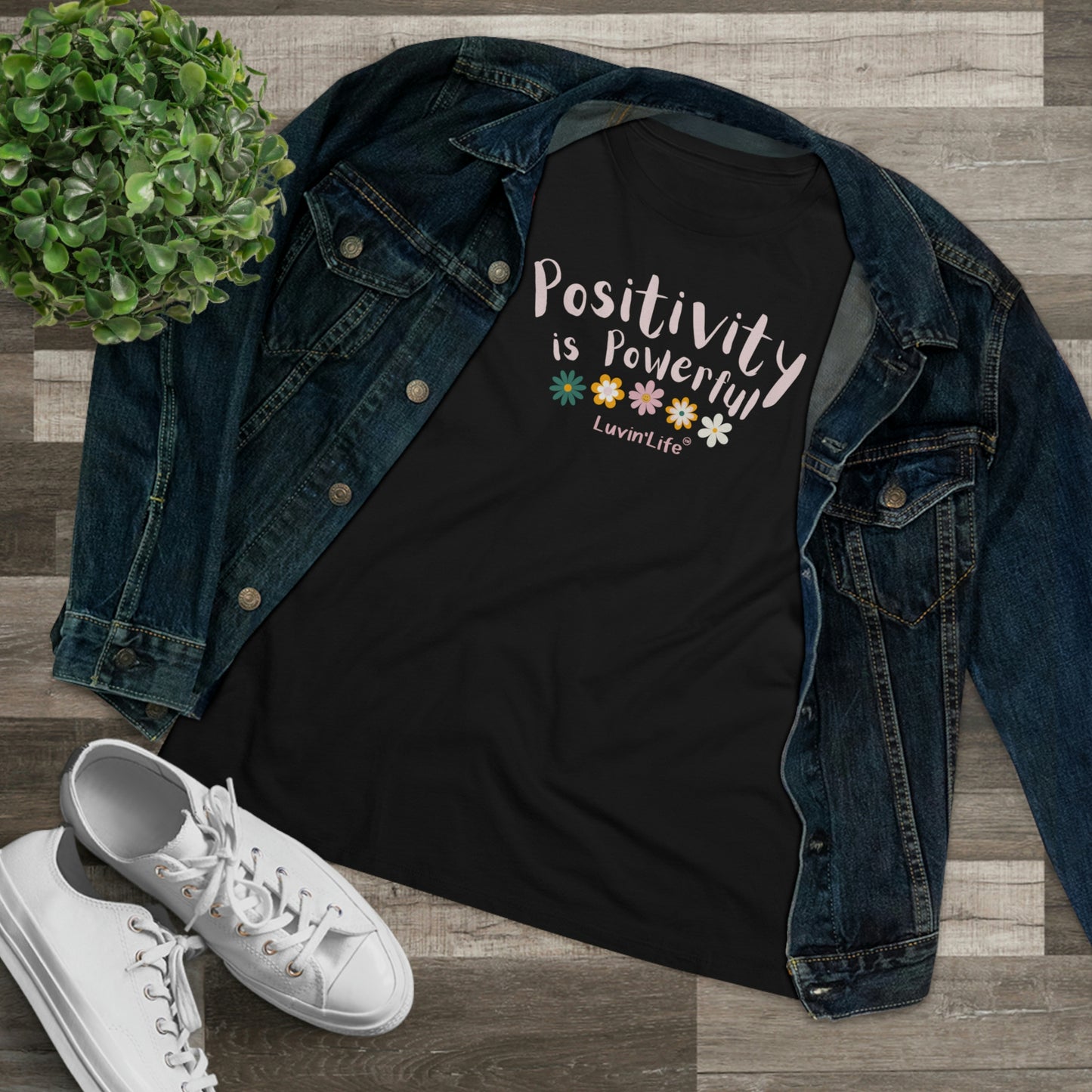 POSITIVITY IS POWERFUL - Bella+Canvas - Women's Premium Tee