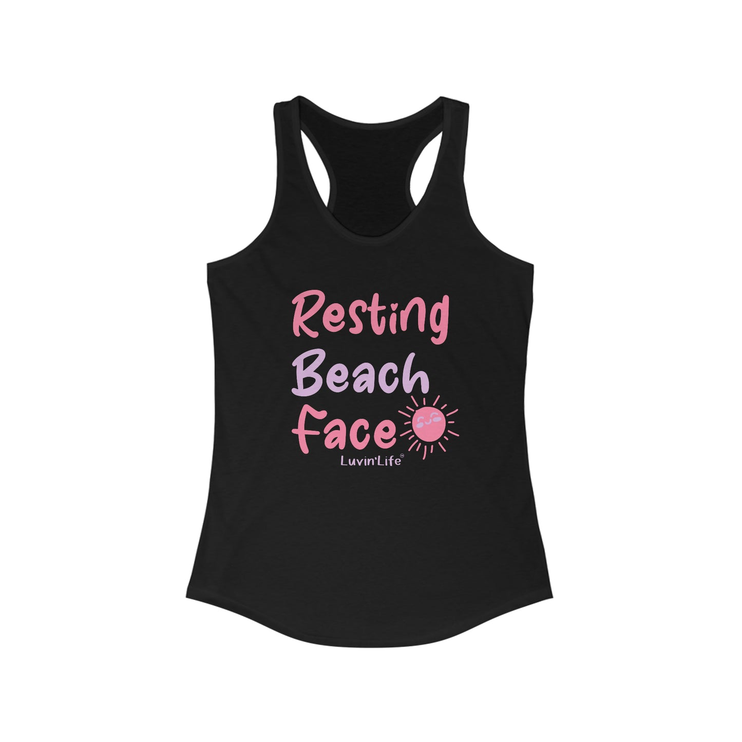 RESTING BEACH FACE - Next Level - Women's Ideal Racerback Tank