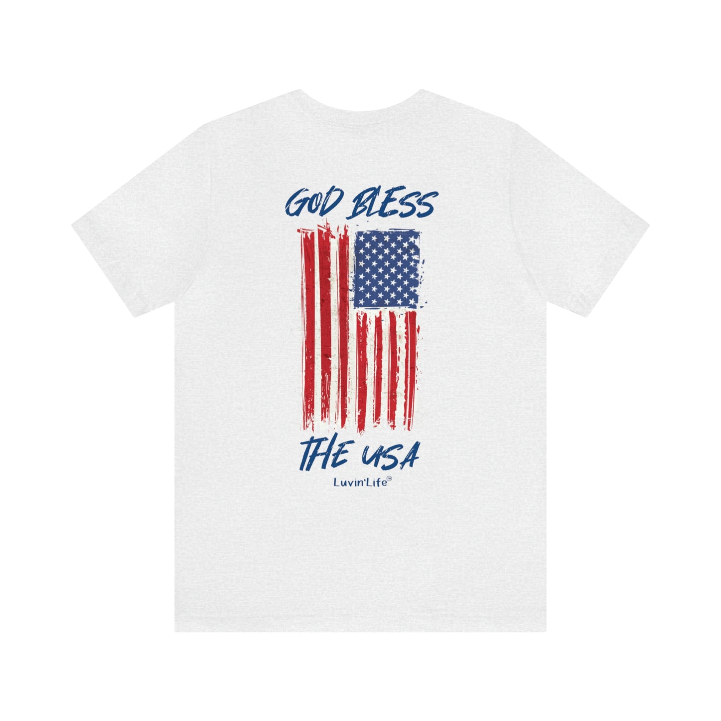 GOD BLESS THE USA - Bella+Canvas - Unisex Jersey Short Sleeve Tee