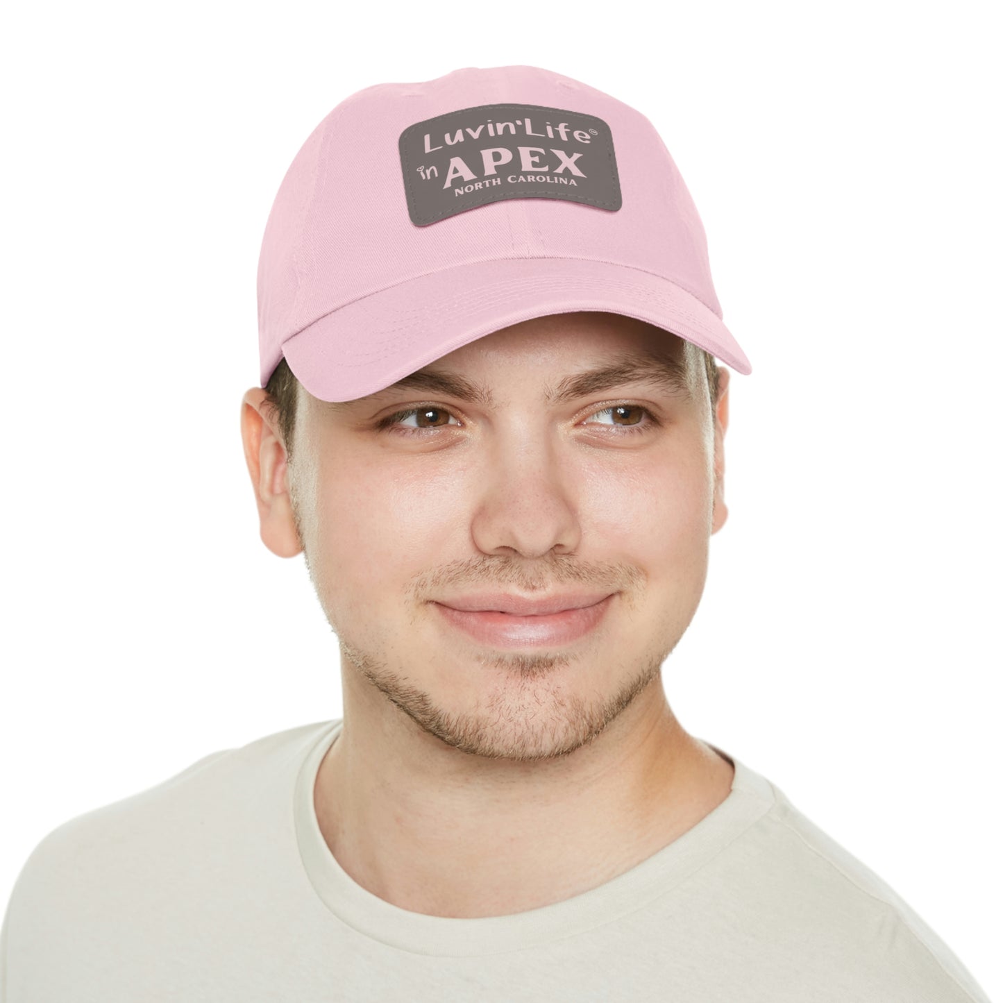 LUVIN'LIFE IN APEX - Dad Hat with Leather Patch (Rectangle)