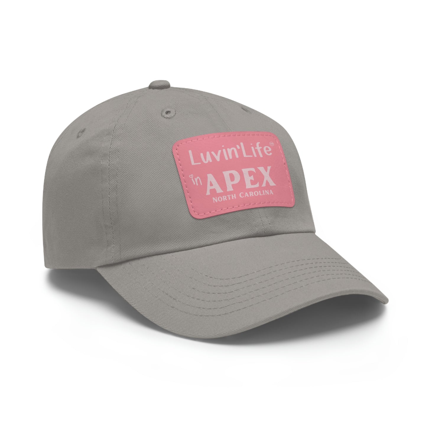 LUVIN'LIFE IN APEX - Dad Hat with Leather Patch (Rectangle)