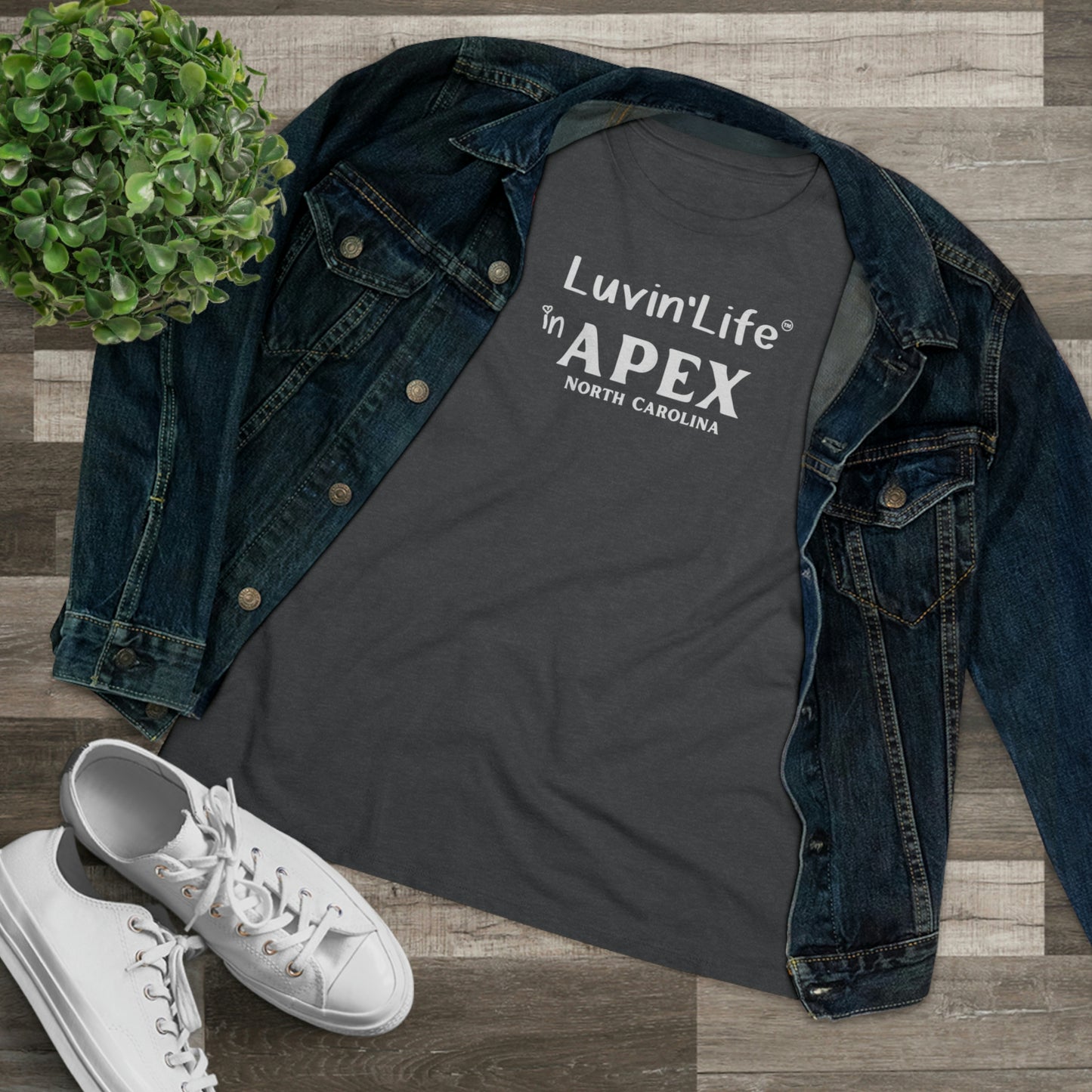 LUVIN'LIFE IN APEX - Bella+Canvas - Women's Premium Tee