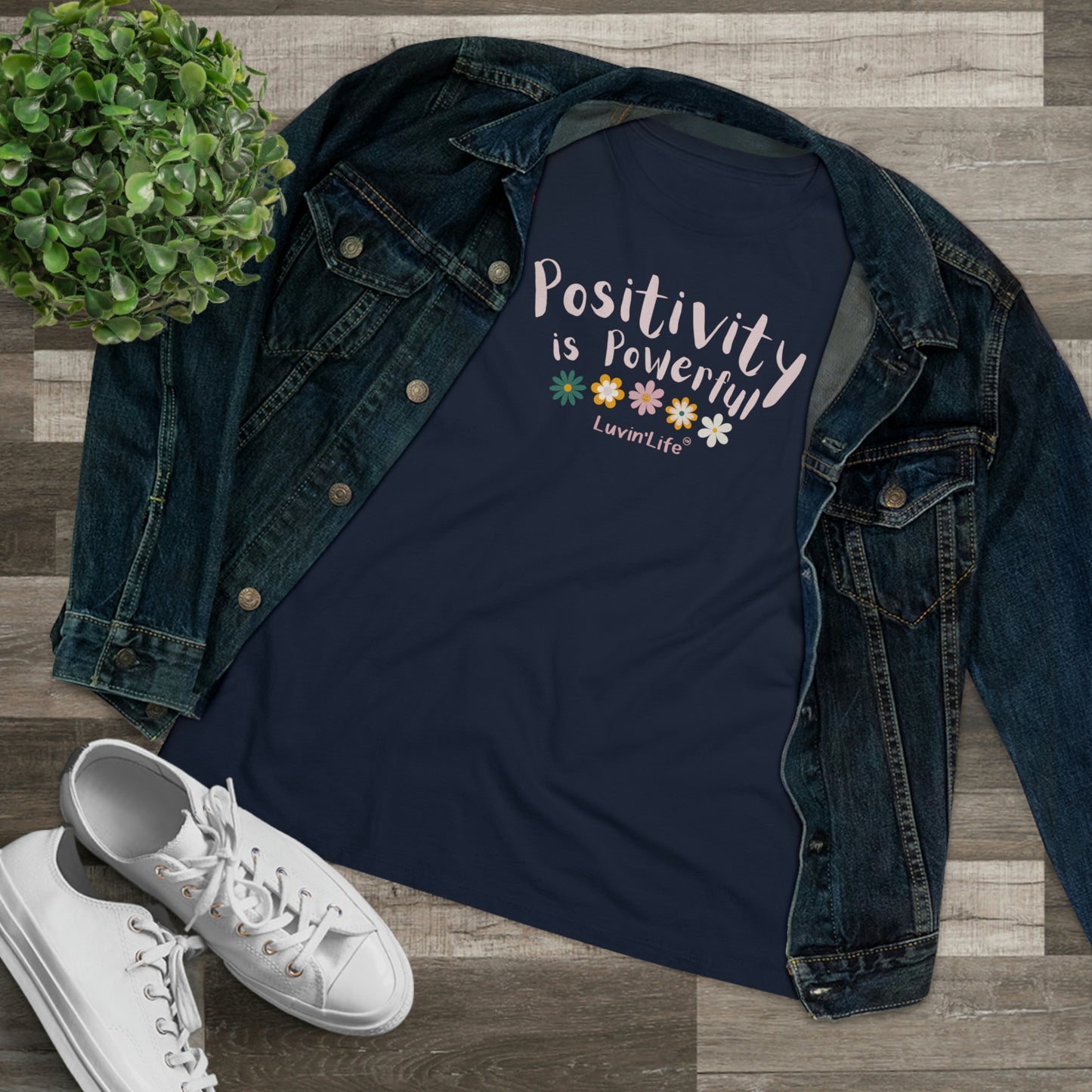 POSITIVITY IS POWERFUL - Bella+Canvas - Women's Premium Tee