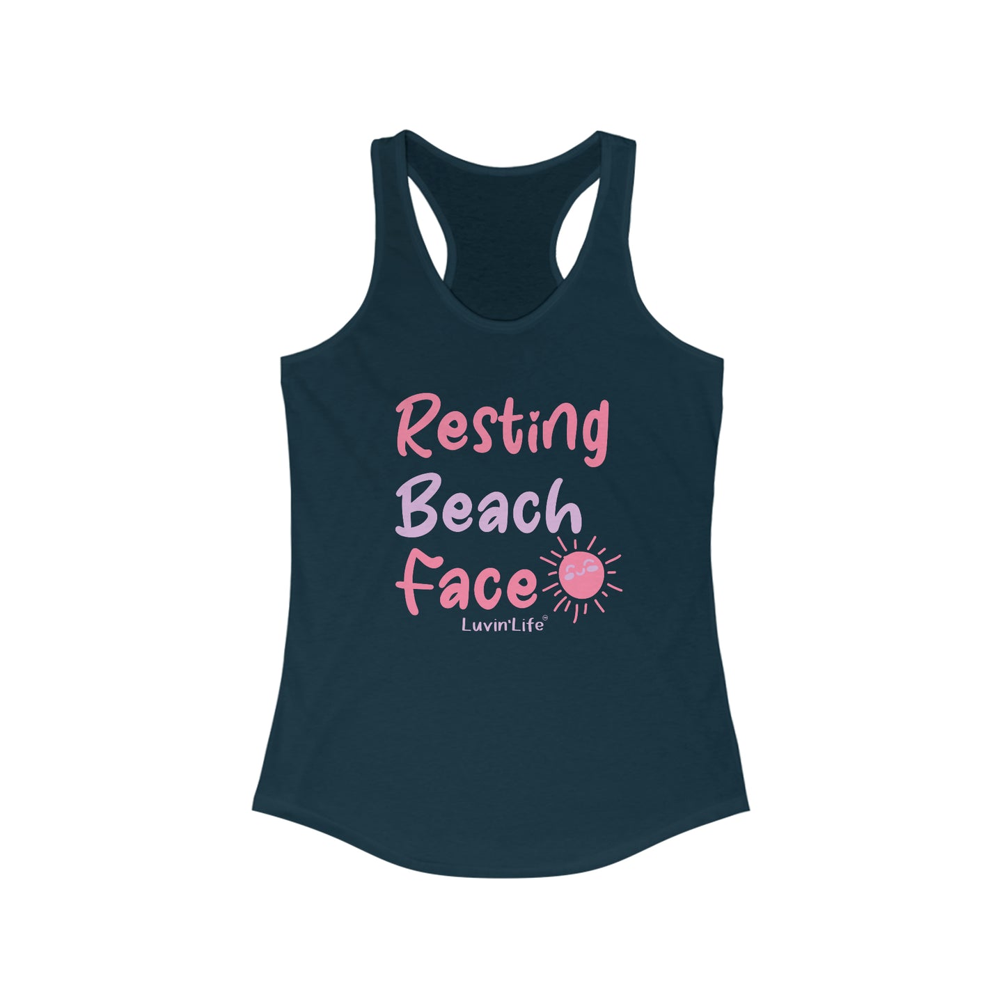 RESTING BEACH FACE - Next Level - Women's Ideal Racerback Tank