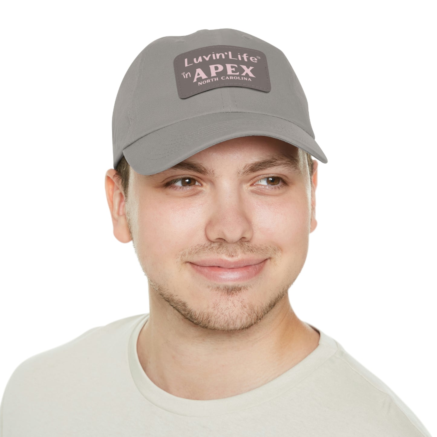 LUVIN'LIFE IN APEX - Dad Hat with Leather Patch (Rectangle)