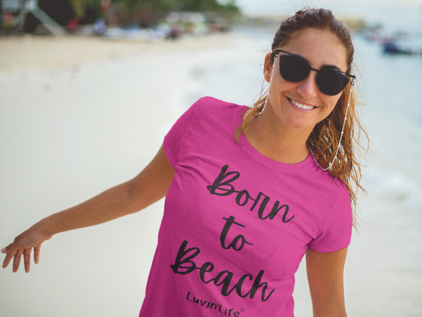 Born to Beach - Bella+Canvas - Women's Favorite Tee (FITTED)