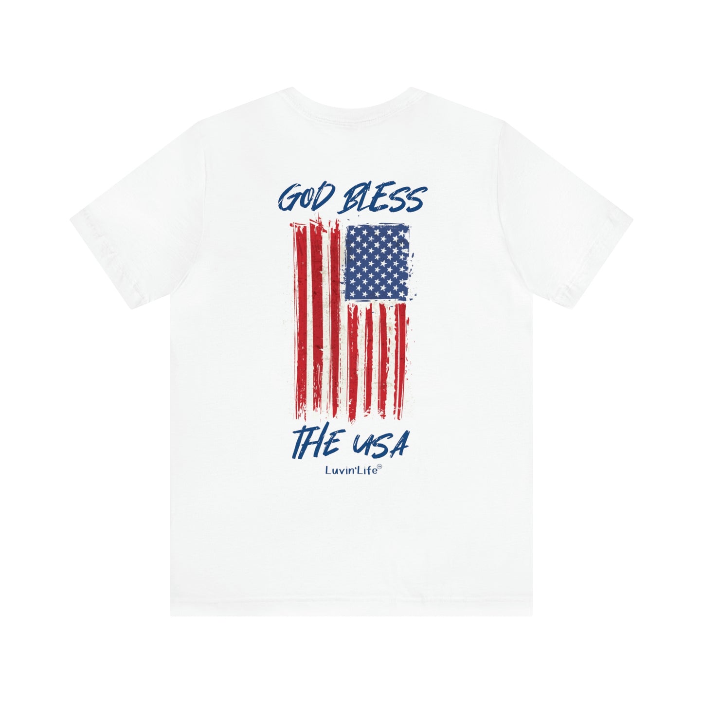 GOD BLESS THE USA - Bella+Canvas - Unisex Jersey Short Sleeve Tee