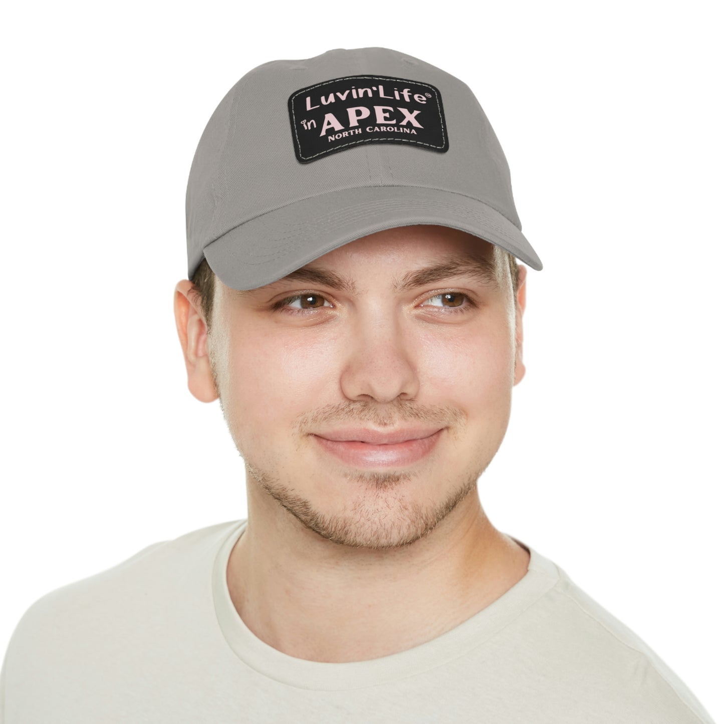 LUVIN'LIFE IN APEX - Dad Hat with Leather Patch (Rectangle)