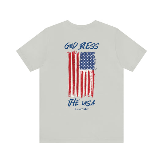 GOD BLESS THE USA - Bella+Canvas - Unisex Jersey Short Sleeve Tee