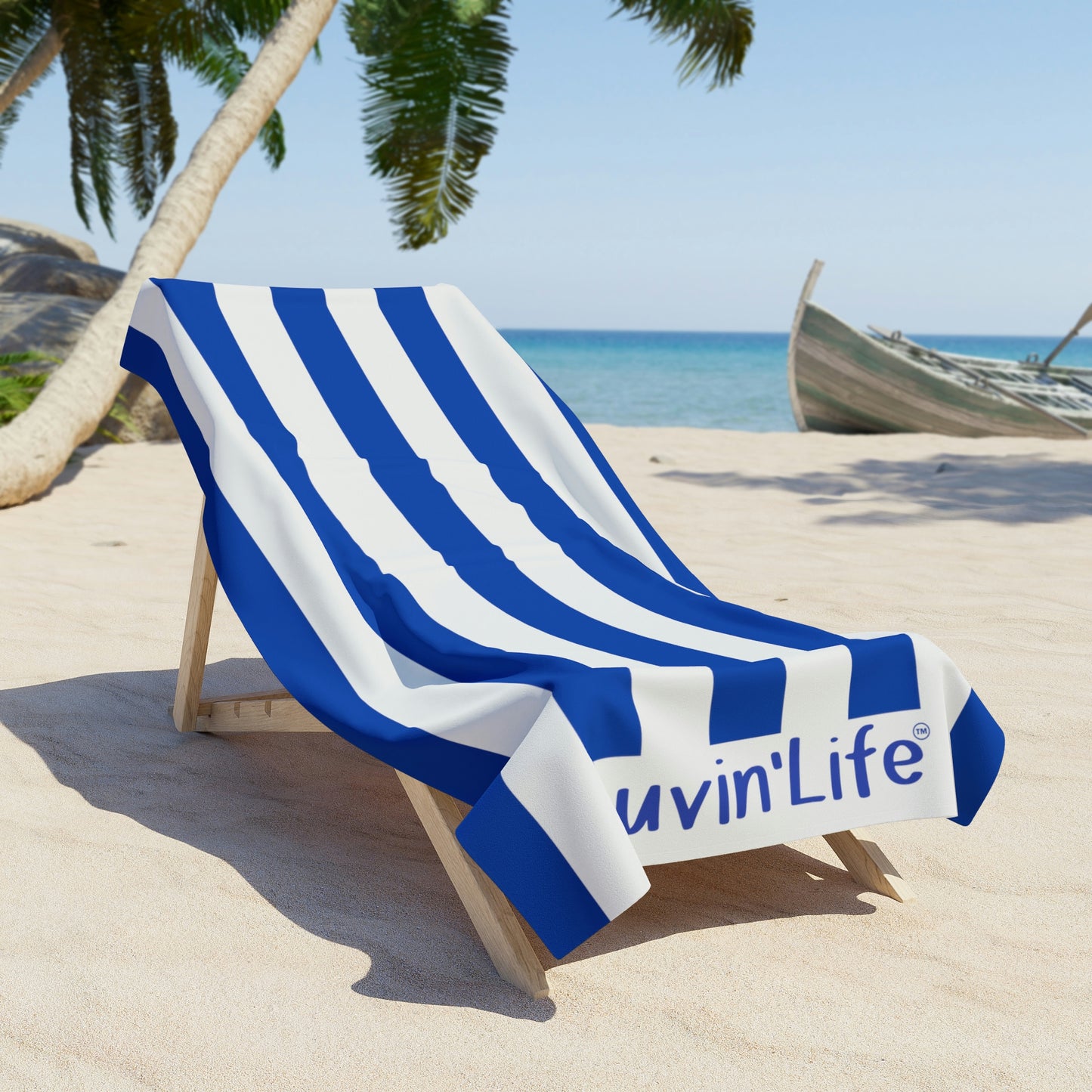 Luvin'Life Beach Towel - blue 36" x 72"