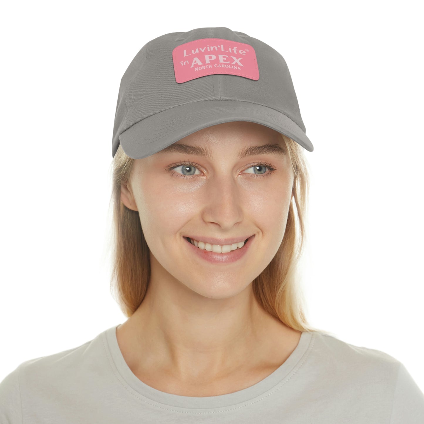 LUVIN'LIFE IN APEX - Dad Hat with Leather Patch (Rectangle)