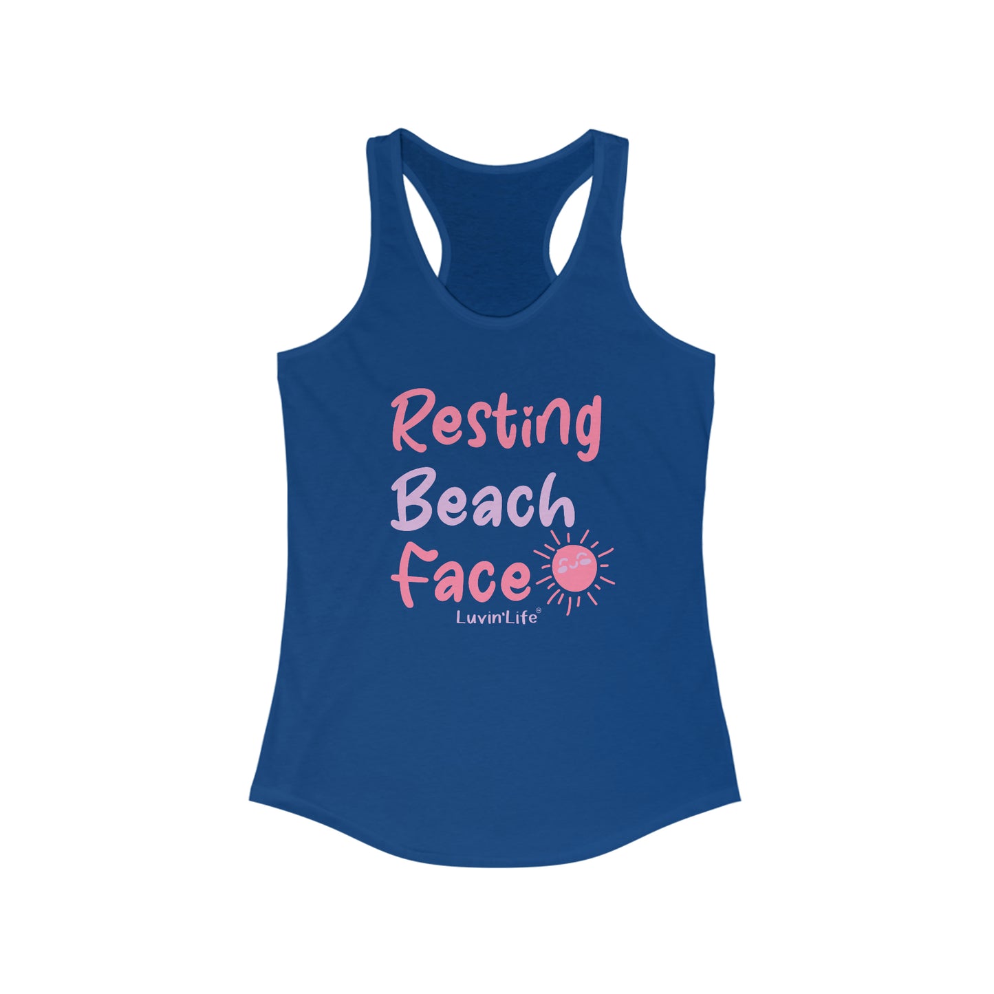 RESTING BEACH FACE - Next Level - Women's Ideal Racerback Tank