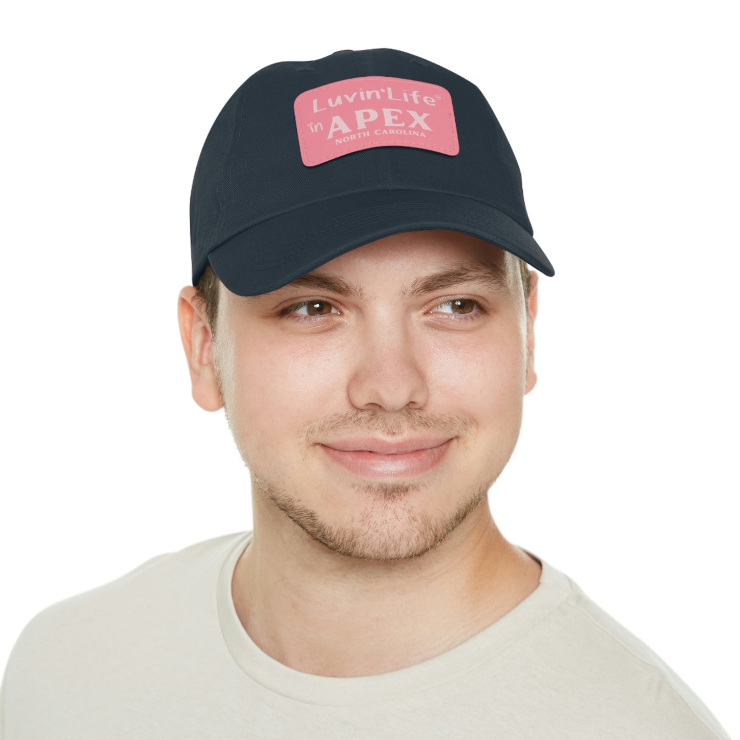 LUVIN'LIFE IN APEX - Dad Hat with Leather Patch (Rectangle)